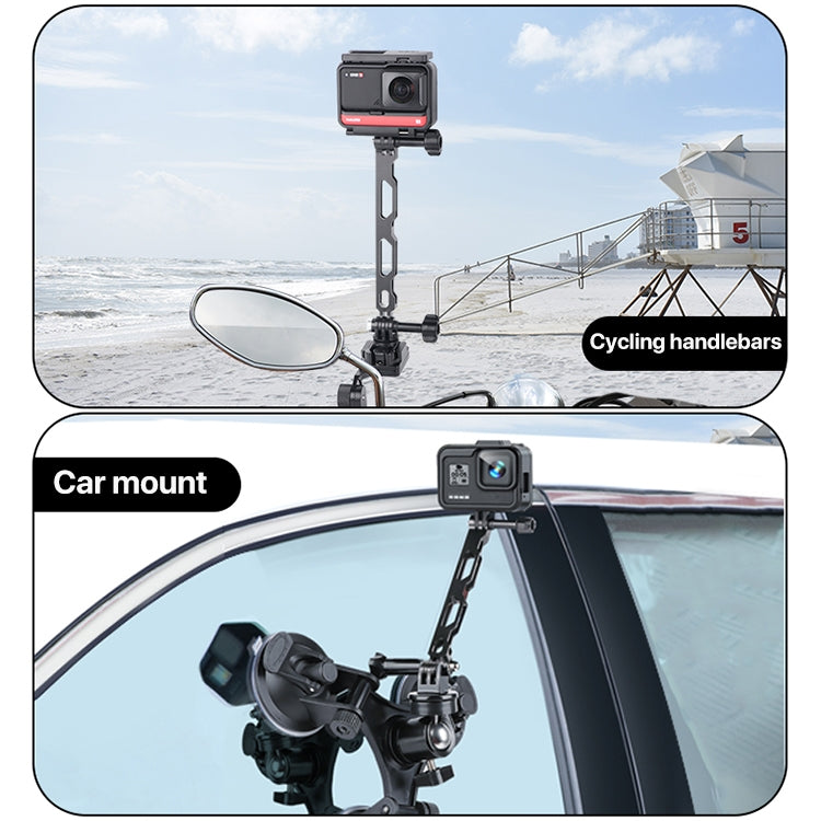 Aluminum Extension Arm Grip Extenter for GoPro, Insta360, DJI and Other Action Cameras Aluminum Extension Arm Grip Extenter for GoPro, Insta360, DJI and Other Action Cameras