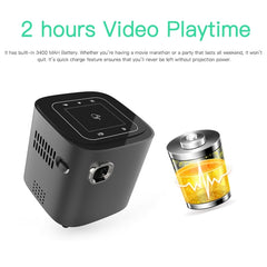 Wejoy S12 50 ANSI Lumen 1920x1080P Android 7.1 HD Bluetooth 4.1 WiFi Smart 3D Projector, 1G+16G