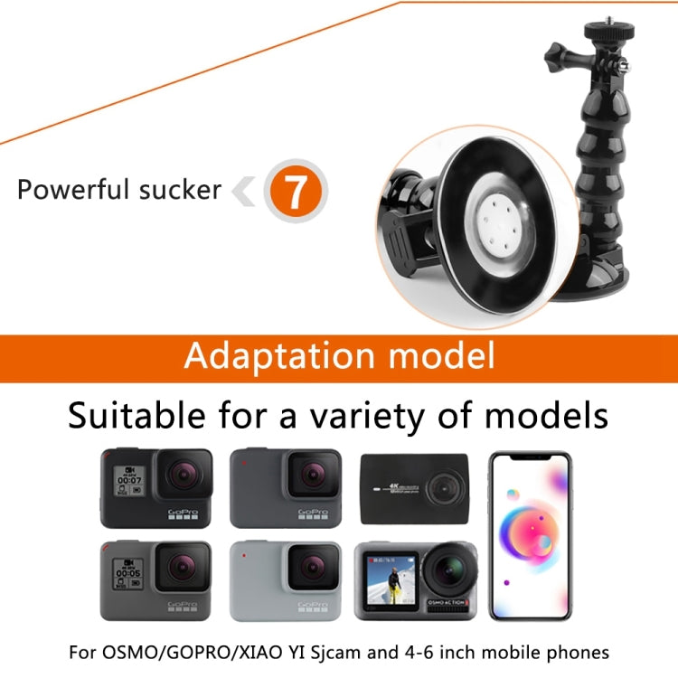 Saugnapf-Jaws Flex Clamp-Halterung für GoPro, Insta360, DJI und andere Actionkameras, Jaws Flex Clamp Saugnapf-Jaws Flex Clamp-Halterung für GoPro, Insta360, DJI und andere Actionkameras, Jaws Flex Clamp