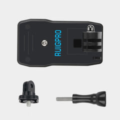 RUIGPRO - Mochila con rotación de 360 grados Rec-Mounts, soporte de abrazadera con clip y tornillo para GoPro, Insta360, DJI y otras cámaras de acción, clip de rotación de 360 grados