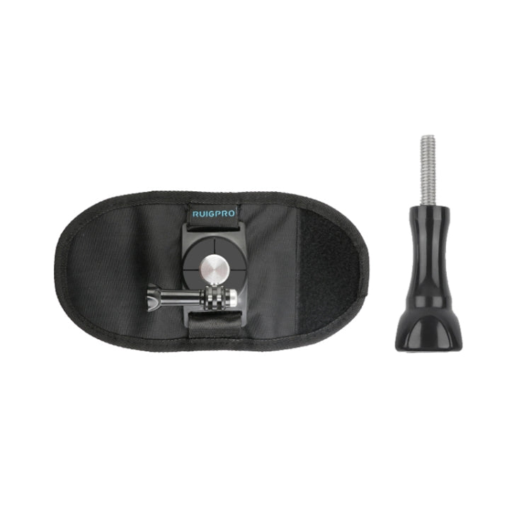 RUIGPRO - Abrazadera de sujeción con gancho y bucle para mochila Rec-Mounts con tornillo para GoPro, Insta360, DJI y otras cámaras de acción, clip de sujeción con gancho y bucle RUIGPRO - Abrazadera de sujeción con gancho y bucle para mochila Rec-Mounts con tornillo para GoPro, Insta360, DJI y otras cámaras de acción, clip de sujeción con gancho y bucle