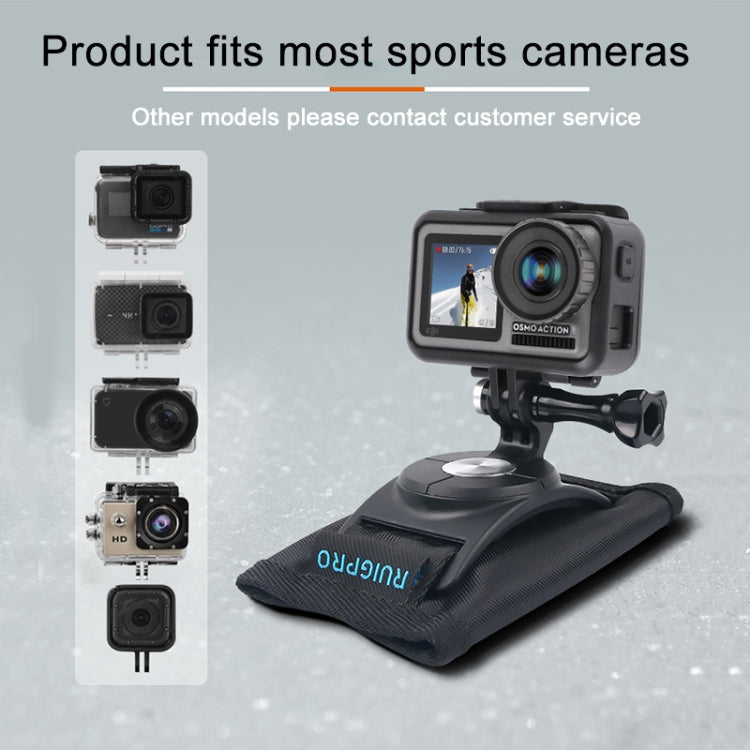 RUIGPRO - Abrazadera de sujeción con gancho y bucle para mochila Rec-Mounts con tornillo para GoPro, Insta360, DJI y otras cámaras de acción, clip de sujeción con gancho y bucle RUIGPRO - Abrazadera de sujeción con gancho y bucle para mochila Rec-Mounts con tornillo para GoPro, Insta360, DJI y otras cámaras de acción, clip de sujeción con gancho y bucle