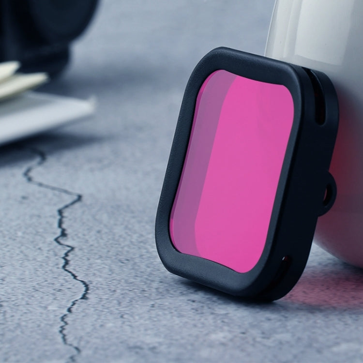 Carcasa de filtro de color para buceo para DJI Osmo Action 1, rojo, morado y rosa Carcasa de filtro de color para buceo para DJI Osmo Action 1, rojo, morado y rosa