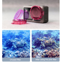 Filtro de lente de color de forma redonda a presión para DJI Osmo Action, para DJI Osmo Action