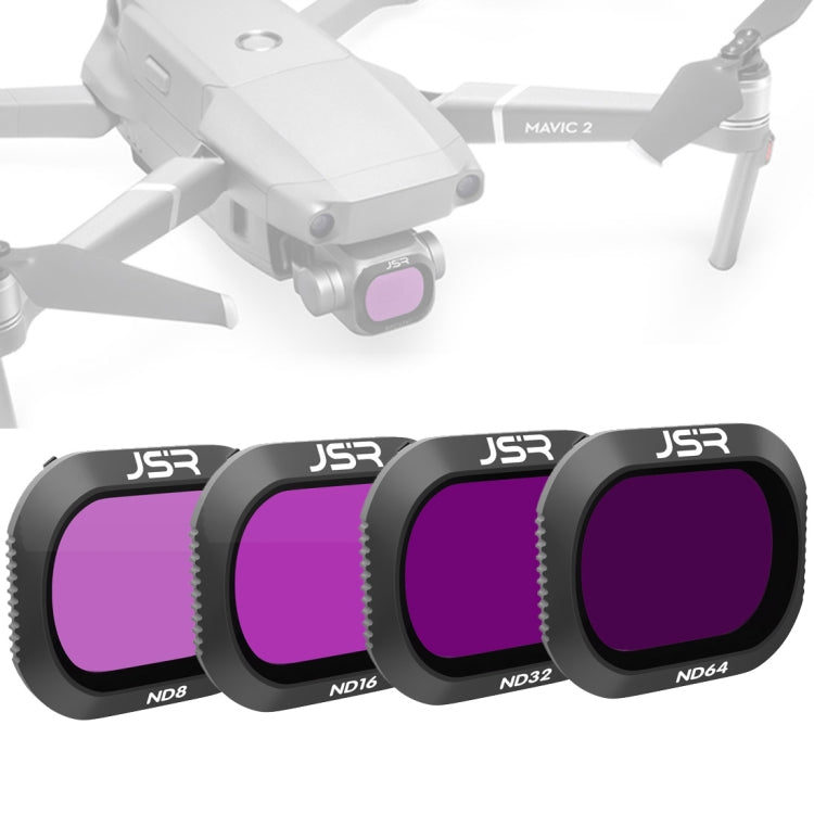 JSR Drone 4-in-1 ND8+ND16+ND32+ND64 Objektivfilter für DJI MAVIC 2 Pro, ND8+ND16+ND32+ND64