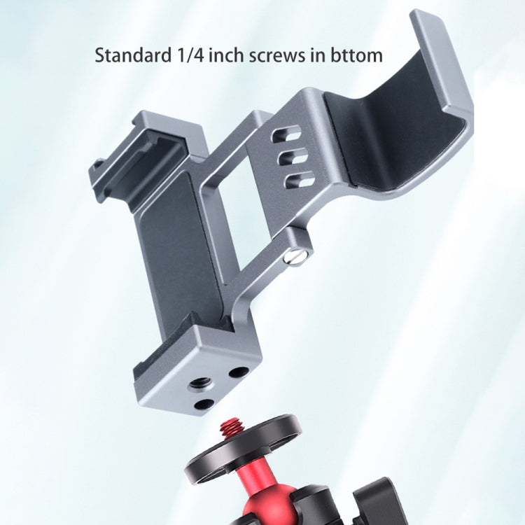 Abrazadera de fijación para teléfono inteligente RUIGPRO de 1/4 de pulgada, soporte de montaje para DJI OSMO Pocket / Pocket 2 Abrazadera de fijación para teléfono inteligente RUIGPRO de 1/4 de pulgada, soporte de montaje para DJI OSMO Pocket / Pocket 2