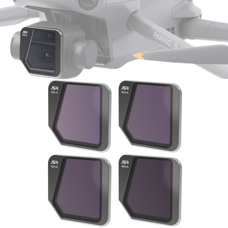 Filtro de lente ND8PL+ND16PL+ND32PL+ND64PL 4 en 1 para DJI Mavic 3, ND8PL+ND16PL+ND32PL+ND64PL
