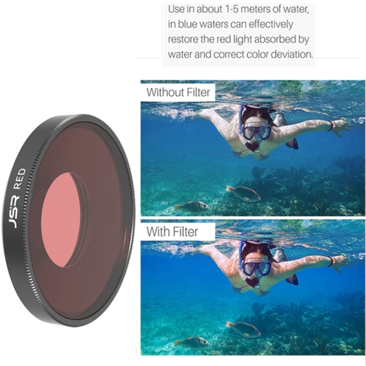 JSR Diving Color Lens Filter For DJI Osmo Action 3, Diving Pink Filter, Diving Purple Filter, Diving Red Filter JSR Diving Color Lens Filter For DJI Osmo Action 3, Diving Pink Filter, Diving Purple Filter, Diving Red Filter