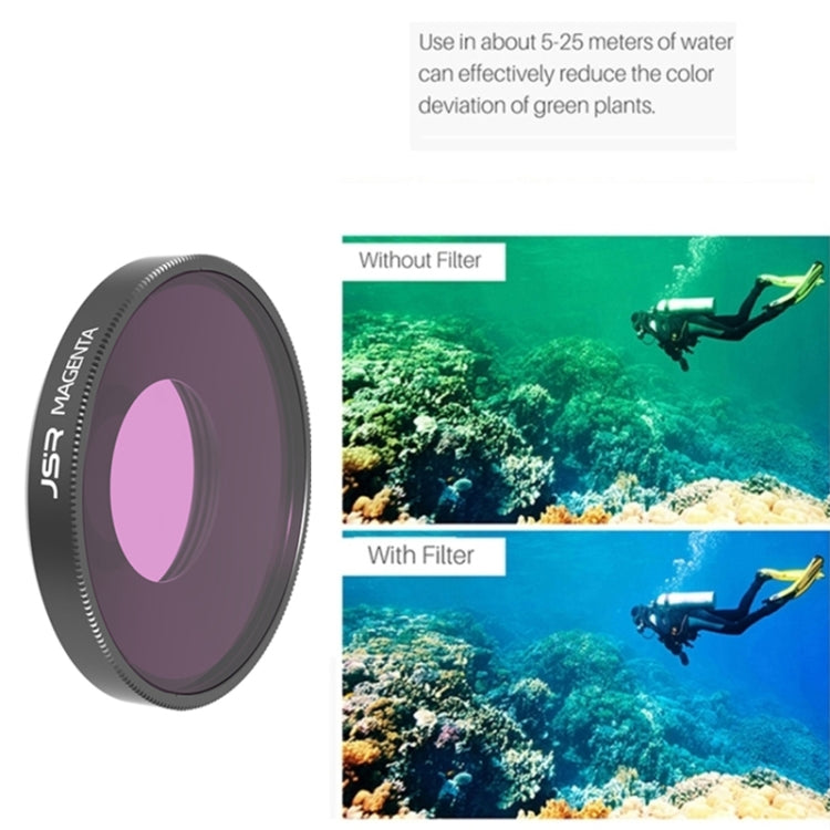 JSR Diving Red / Pink / Purple Color Lens Filter For DJI Osmo Action 3, 3 in 1 Diving Filter JSR Diving Red / Pink / Purple Color Lens Filter For DJI Osmo Action 3, 3 in 1 Diving Filter