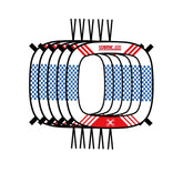 For DJI FPV STARTRC 5 in 1 Drone Obstacle Avoidance Training Track Competition Practice Obstacle Gate Square Gantry Door