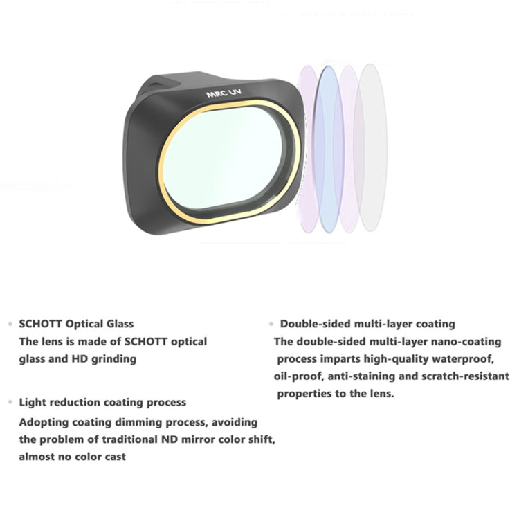 JSR Drone 6 in 1 UV+CPL+ND4+ND8+ND16+ND32 Lens Filter for DJI MAVIC mini, UV+CPL+ND4+ND8+ND16+ND32 JSR Drone 6 in 1 UV+CPL+ND4+ND8+ND16+ND32 Lens Filter for DJI MAVIC mini, UV+CPL+ND4+ND8+ND16+ND32