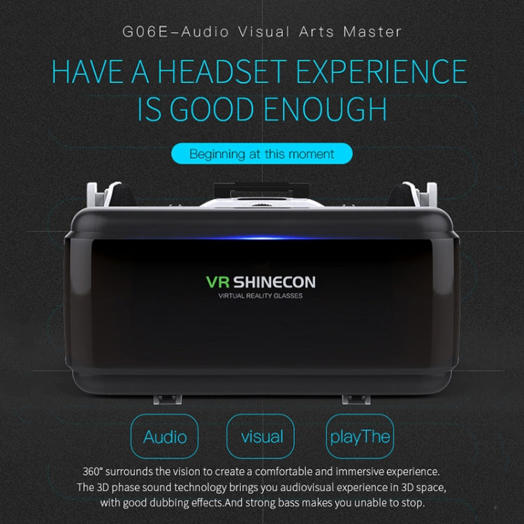 VR SHINECON G06E Virtual Reality 3D Video Glasses Suitable for 4.7 inch - 6.1 inch Smartphone with Headset, G06E VR SHINECON G06E Virtual Reality 3D Video Glasses Suitable for 4.7 inch - 6.1 inch Smartphone with Headset, G06E