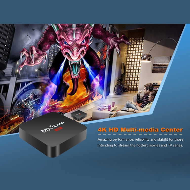MXQ PROi 1080P 4K HD Smart TV BOX with Remote Controller, Android 7.1 S905W Quad Core Cortex-A53 Up to 2GHz, RAM: 2GB, ROM: 16GB, Support WiFi, UK Plug, 2GB+16GB,UK Plug MXQ PROi 1080P 4K HD Smart TV BOX with Remote Controller, Android 7.1 S905W Quad Core Cortex-A53 Up to 2GHz, RAM: 2GB, ROM: 16GB, Support WiFi, UK Plug, 2GB+16GB,UK Plug