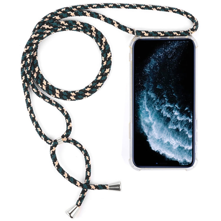 Four-Corner Anti-Fall Trasparent TPU Mobile Phone Case With Lanyard for iPhone, For iPhone 11 Pro Four-Corner Anti-Fall Trasparent TPU Mobile Phone Case With Lanyard for iPhone, For iPhone 11 Pro