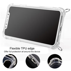 Four-Corner Anti-Fall Trasparent TPU Mobile Phone Case With Lanyard for iPhone, For iPhone 11
