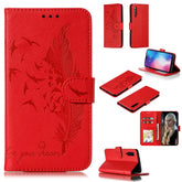 Feather Pattern Litchi Texture Horizontal Flip Leather Case with Wallet & Holder & Card Slots, For Xiaomi Mi 9, For Xiaomi Mi 9 SE, For Xiaomi Mi CC9, For Xiaomi Mi CC9e