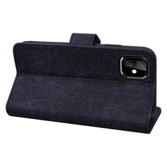 Calf Pattern Double Folding Design Embossed Leather Case with Wallet & Holder & Card Slots, for iPhone 11 Pro Max (6.5 inch)