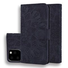 Calf Pattern Double Folding Design Embossed Leather Case with Wallet & Holder & Card Slots, for iPhone 11 Pro Max (6.5 inch)