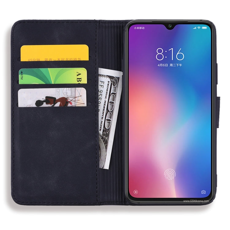 Calf Pattern Double Folding Design Embossed Leather Case with Wallet & Holder & Card Slots, for Xiaomi Mi 9 Calf Pattern Double Folding Design Embossed Leather Case with Wallet & Holder & Card Slots, for Xiaomi Mi 9