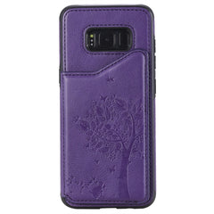 Cat Tree Embossing Pattern Shockproof Protective Case with Card Slots & Photo Frame, For Galaxy S8, For Galaxy S8+, For Galaxy S9, For Galaxy S9+