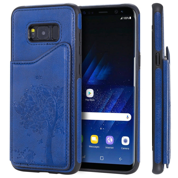 Cat Tree Embossing Pattern Shockproof Protective Case with Card Slots & Photo Frame, For Galaxy S8, For Galaxy S8+, For Galaxy S9, For Galaxy S9+ Cat Tree Embossing Pattern Shockproof Protective Case with Card Slots & Photo Frame, For Galaxy S8, For Galaxy S8+, For Galaxy S9, For Galaxy S9+