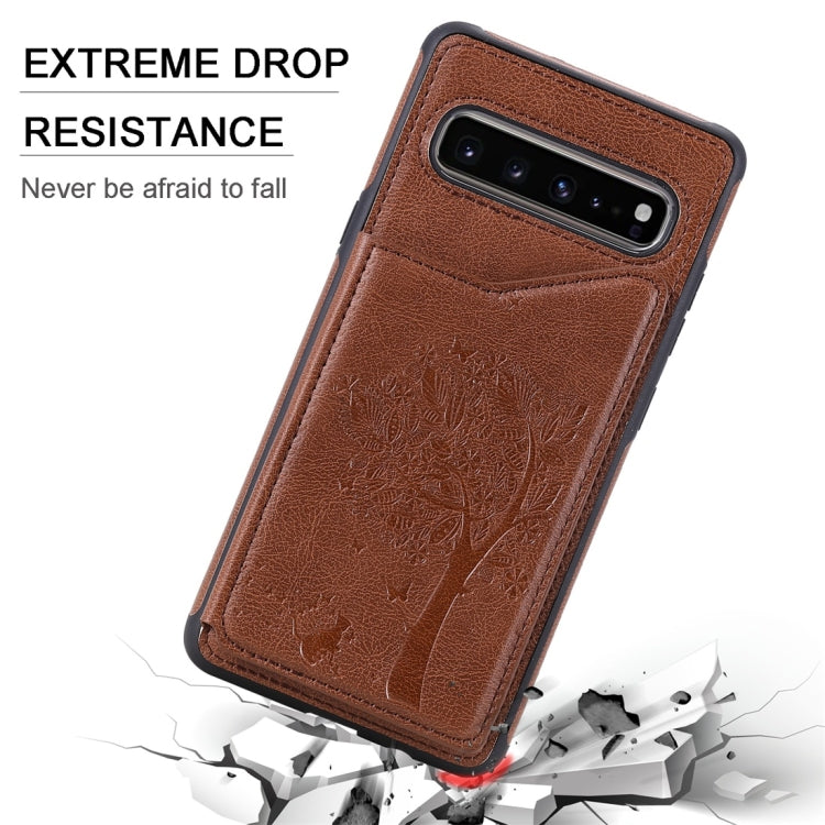 Cat Tree Embossing Pattern Shockproof Protective Case with Card Slots & Photo Frame, For Galaxy S10 5G, For Galaxy S10e, For Galaxy S10, For Galaxy S10+ Cat Tree Embossing Pattern Shockproof Protective Case with Card Slots & Photo Frame, For Galaxy S10 5G, For Galaxy S10e, For Galaxy S10, For Galaxy S10+