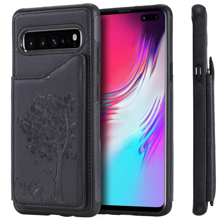 Cat Tree Embossing Pattern Shockproof Protective Case with Card Slots & Photo Frame, For Galaxy S10 5G, For Galaxy S10e, For Galaxy S10, For Galaxy S10+ Cat Tree Embossing Pattern Shockproof Protective Case with Card Slots & Photo Frame, For Galaxy S10 5G, For Galaxy S10e, For Galaxy S10, For Galaxy S10+