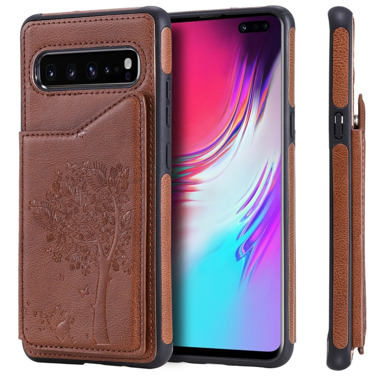 Cat Tree Embossing Pattern Shockproof Protective Case with Card Slots & Photo Frame, For Galaxy S10 5G, For Galaxy S10e, For Galaxy S10, For Galaxy S10+ Cat Tree Embossing Pattern Shockproof Protective Case with Card Slots & Photo Frame, For Galaxy S10 5G, For Galaxy S10e, For Galaxy S10, For Galaxy S10+