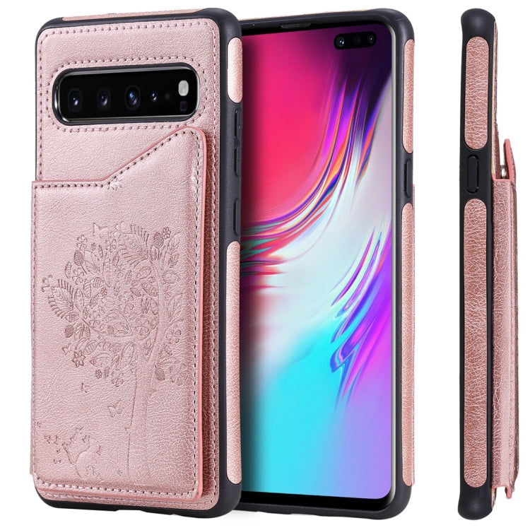 Cat Tree Embossing Pattern Shockproof Protective Case with Card Slots & Photo Frame, For Galaxy S10 5G, For Galaxy S10e, For Galaxy S10, For Galaxy S10+ Cat Tree Embossing Pattern Shockproof Protective Case with Card Slots & Photo Frame, For Galaxy S10 5G, For Galaxy S10e, For Galaxy S10, For Galaxy S10+