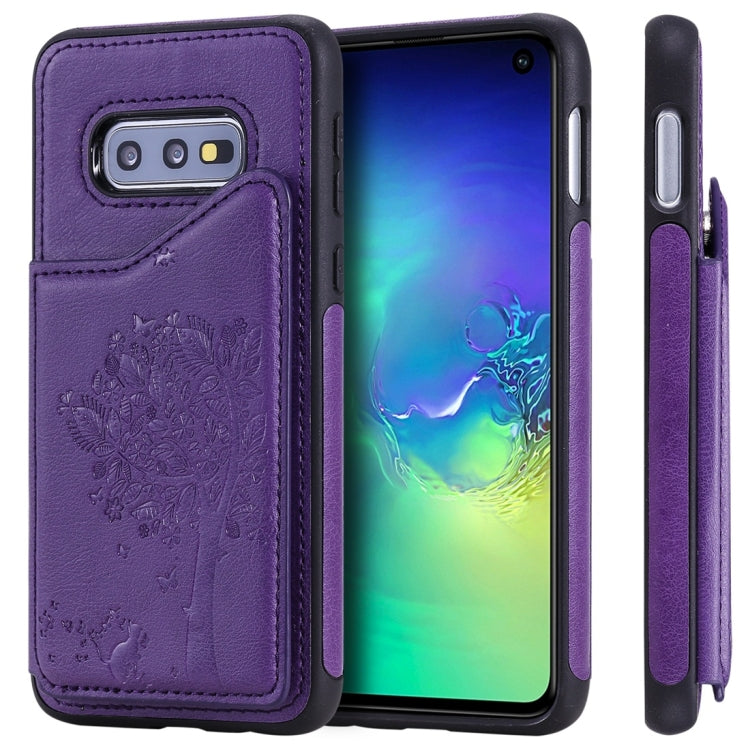 Cat Tree Embossing Pattern Shockproof Protective Case with Card Slots & Photo Frame, For Galaxy S10 5G, For Galaxy S10e, For Galaxy S10, For Galaxy S10+ Cat Tree Embossing Pattern Shockproof Protective Case with Card Slots & Photo Frame, For Galaxy S10 5G, For Galaxy S10e, For Galaxy S10, For Galaxy S10+