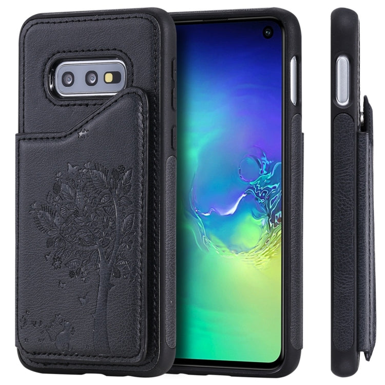 Cat Tree Embossing Pattern Shockproof Protective Case with Card Slots & Photo Frame, For Galaxy S10 5G, For Galaxy S10e, For Galaxy S10, For Galaxy S10+ Cat Tree Embossing Pattern Shockproof Protective Case with Card Slots & Photo Frame, For Galaxy S10 5G, For Galaxy S10e, For Galaxy S10, For Galaxy S10+
