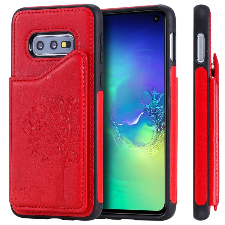 Cat Tree Embossing Pattern Shockproof Protective Case with Card Slots & Photo Frame, For Galaxy S10 5G, For Galaxy S10e, For Galaxy S10, For Galaxy S10+ Cat Tree Embossing Pattern Shockproof Protective Case with Card Slots & Photo Frame, For Galaxy S10 5G, For Galaxy S10e, For Galaxy S10, For Galaxy S10+
