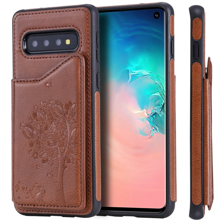 Cat Tree Embossing Pattern Shockproof Protective Case with Card Slots & Photo Frame, For Galaxy S10 5G, For Galaxy S10e, For Galaxy S10, For Galaxy S10+ Cat Tree Embossing Pattern Shockproof Protective Case with Card Slots & Photo Frame, For Galaxy S10 5G, For Galaxy S10e, For Galaxy S10, For Galaxy S10+