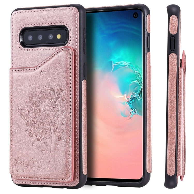 Cat Tree Embossing Pattern Shockproof Protective Case with Card Slots & Photo Frame, For Galaxy S10 5G, For Galaxy S10e, For Galaxy S10, For Galaxy S10+ Cat Tree Embossing Pattern Shockproof Protective Case with Card Slots & Photo Frame, For Galaxy S10 5G, For Galaxy S10e, For Galaxy S10, For Galaxy S10+