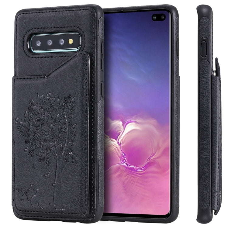 Cat Tree Embossing Pattern Shockproof Protective Case with Card Slots & Photo Frame, For Galaxy S10 5G, For Galaxy S10e, For Galaxy S10, For Galaxy S10+ Cat Tree Embossing Pattern Shockproof Protective Case with Card Slots & Photo Frame, For Galaxy S10 5G, For Galaxy S10e, For Galaxy S10, For Galaxy S10+