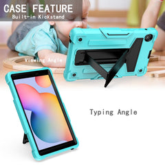 T-shaped Bracket Contrast Color Shockproof PC + Silicone Protective Case, For Huawei MatePad T8, For Huawei MediaPad T5
