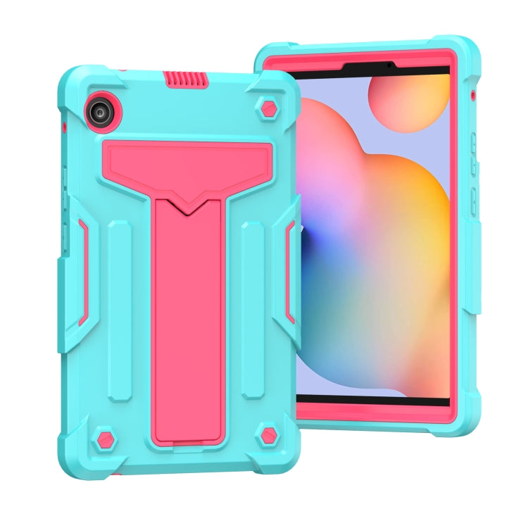 T-shaped Bracket Contrast Color Shockproof PC + Silicone Protective Case, For Huawei MatePad T8, For Huawei MediaPad T5 T-shaped Bracket Contrast Color Shockproof PC + Silicone Protective Case, For Huawei MatePad T8, For Huawei MediaPad T5