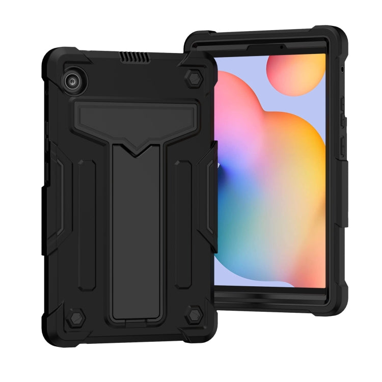 T-shaped Bracket Contrast Color Shockproof PC + Silicone Protective Case, For Huawei MatePad T8, For Huawei MediaPad T5 T-shaped Bracket Contrast Color Shockproof PC + Silicone Protective Case, For Huawei MatePad T8, For Huawei MediaPad T5