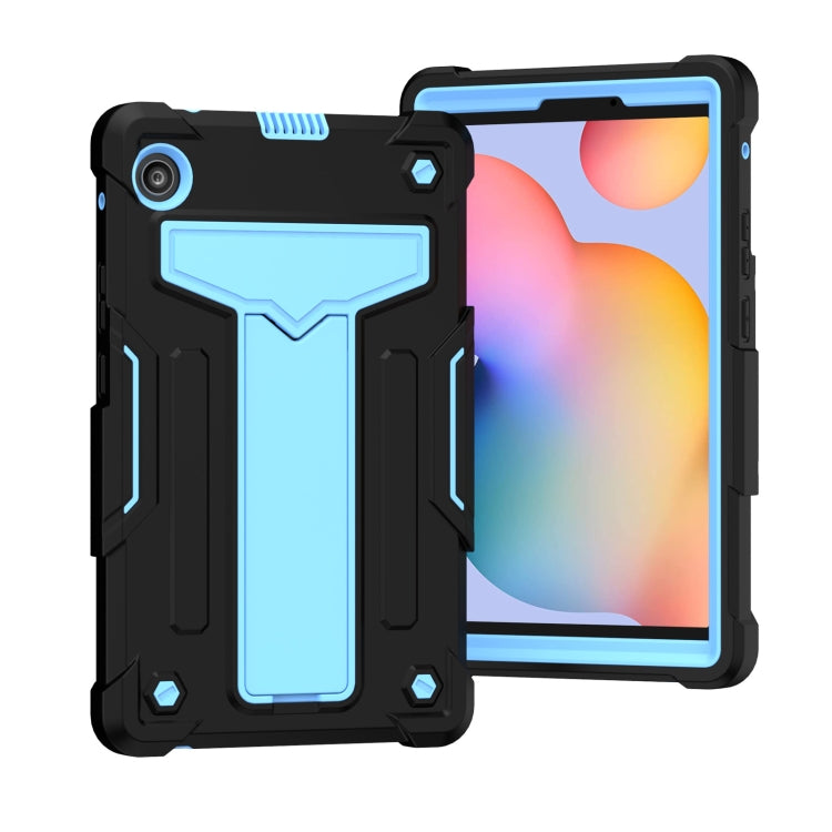 T-shaped Bracket Contrast Color Shockproof PC + Silicone Protective Case, For Huawei MatePad T8, For Huawei MediaPad T5 T-shaped Bracket Contrast Color Shockproof PC + Silicone Protective Case, For Huawei MatePad T8, For Huawei MediaPad T5