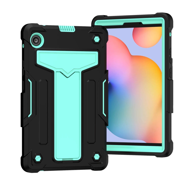 T-shaped Bracket Contrast Color Shockproof PC + Silicone Protective Case, For Huawei MatePad T8, For Huawei MediaPad T5 T-shaped Bracket Contrast Color Shockproof PC + Silicone Protective Case, For Huawei MatePad T8, For Huawei MediaPad T5