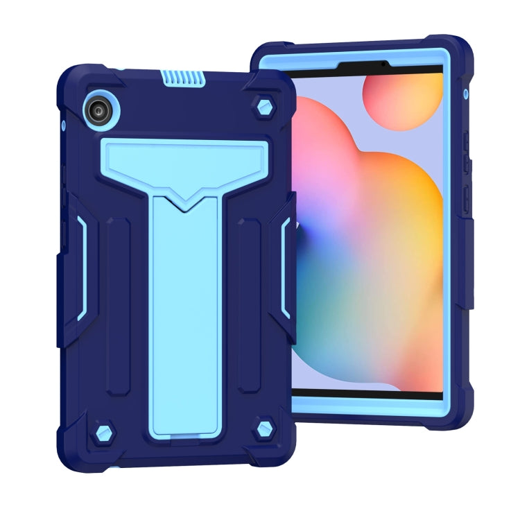 T-shaped Bracket Contrast Color Shockproof PC + Silicone Protective Case, For Huawei MatePad T8, For Huawei MediaPad T5 T-shaped Bracket Contrast Color Shockproof PC + Silicone Protective Case, For Huawei MatePad T8, For Huawei MediaPad T5