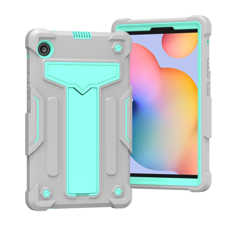 T-shaped Bracket Contrast Color Shockproof PC + Silicone Protective Case, For Huawei MatePad T8, For Huawei MediaPad T5 T-shaped Bracket Contrast Color Shockproof PC + Silicone Protective Case, For Huawei MatePad T8, For Huawei MediaPad T5