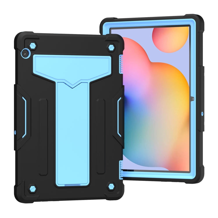 T-shaped Bracket Contrast Color Shockproof PC + Silicone Protective Case, For Huawei MatePad T8, For Huawei MediaPad T5 T-shaped Bracket Contrast Color Shockproof PC + Silicone Protective Case, For Huawei MatePad T8, For Huawei MediaPad T5