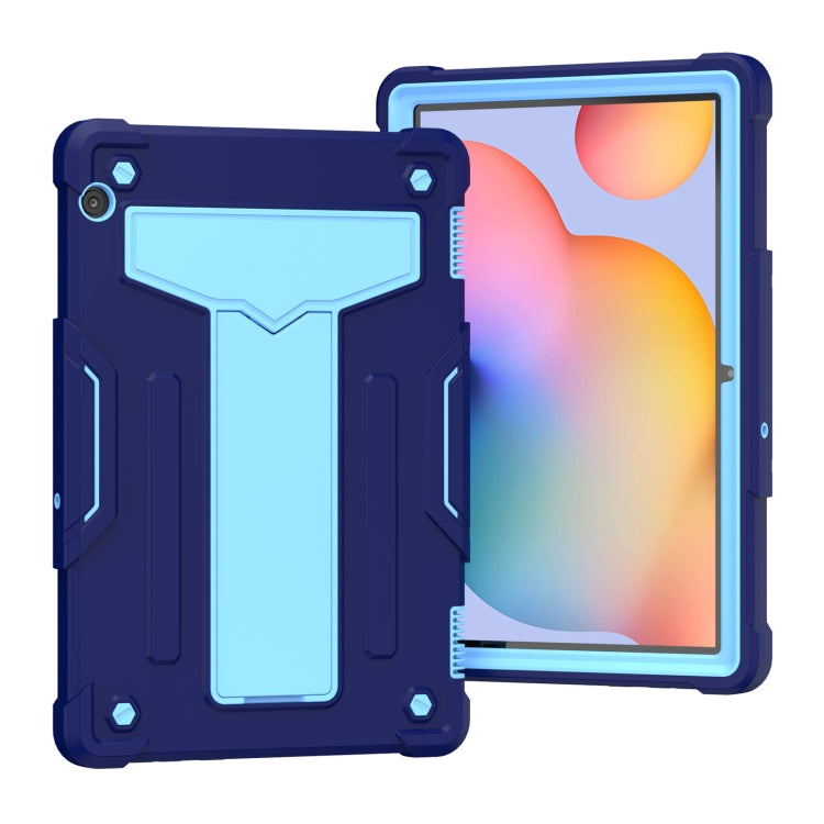 T-shaped Bracket Contrast Color Shockproof PC + Silicone Protective Case, For Huawei MatePad T8, For Huawei MediaPad T5 T-shaped Bracket Contrast Color Shockproof PC + Silicone Protective Case, For Huawei MatePad T8, For Huawei MediaPad T5