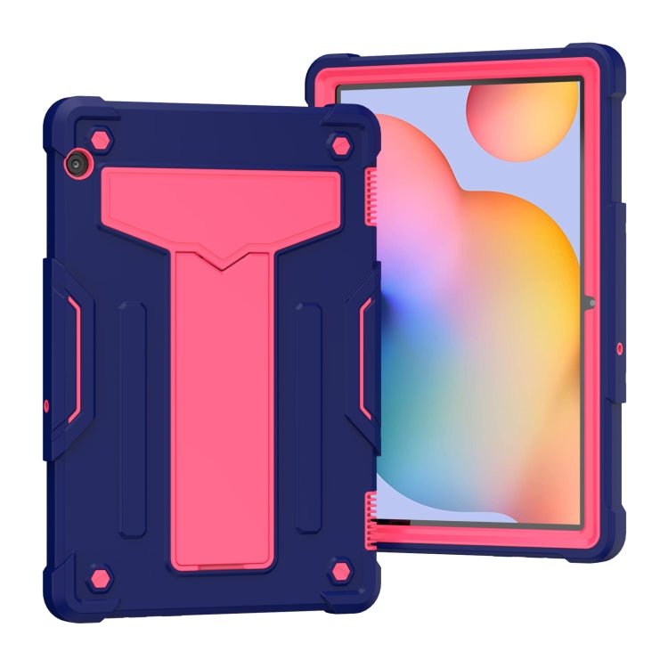 T-shaped Bracket Contrast Color Shockproof PC + Silicone Protective Case, For Huawei MatePad T8, For Huawei MediaPad T5 T-shaped Bracket Contrast Color Shockproof PC + Silicone Protective Case, For Huawei MatePad T8, For Huawei MediaPad T5