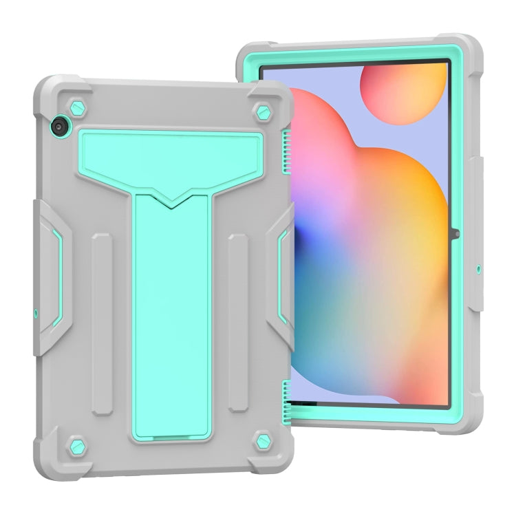 T-shaped Bracket Contrast Color Shockproof PC + Silicone Protective Case, For Huawei MatePad T8, For Huawei MediaPad T5 T-shaped Bracket Contrast Color Shockproof PC + Silicone Protective Case, For Huawei MatePad T8, For Huawei MediaPad T5