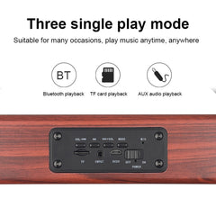 D10 Bluetooth 4.2 Portable Wooden Handheld Bluetooth Speaker, D10(Red Wood Texture)