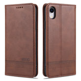AZNS Magnetic Calf Texture Horizontal Flip Leather Case with Card Slots & Holder & Wallet, For iPhone XR, For iPhone XS Max