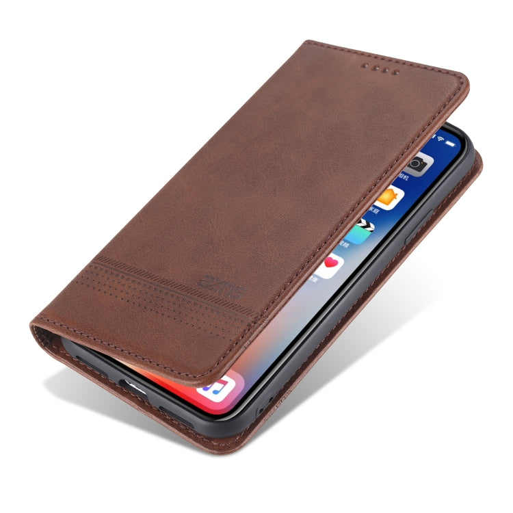 AZNS Magnetic Calf Texture Horizontal Flip Leather Case with Card Slots & Holder & Wallet, For iPhone XR, For iPhone XS Max AZNS Magnetic Calf Texture Horizontal Flip Leather Case with Card Slots & Holder & Wallet, For iPhone XR, For iPhone XS Max