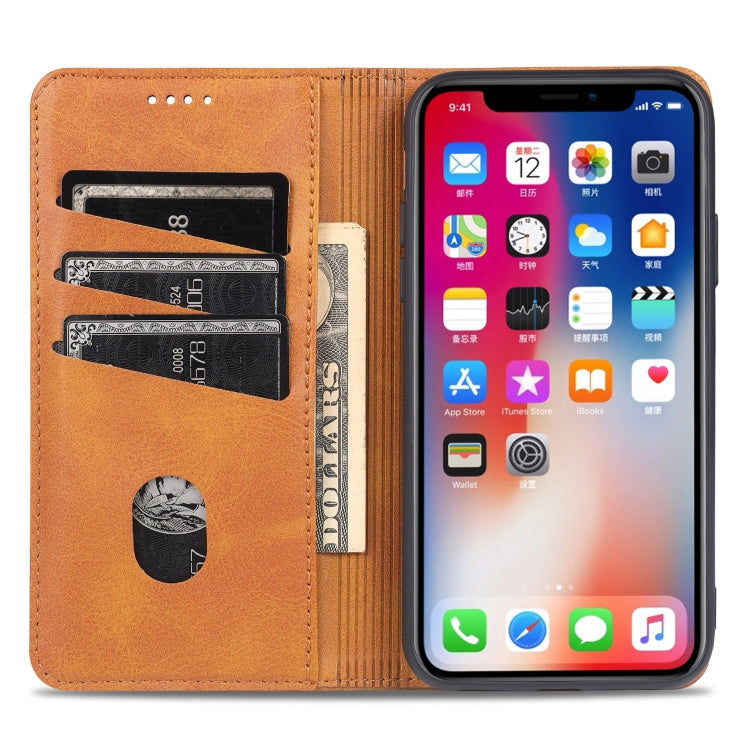 AZNS Magnetic Calf Texture Horizontal Flip Leather Case with Card Slots & Holder & Wallet, For iPhone XR, For iPhone XS Max AZNS Magnetic Calf Texture Horizontal Flip Leather Case with Card Slots & Holder & Wallet, For iPhone XR, For iPhone XS Max